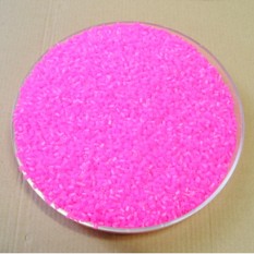 H24번 컬러비즈 3mm 약3300개 50g 투명분홍색