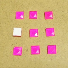TL 3번 사각 타일비즈 1cm×1cm 분홍(핑크) 100개