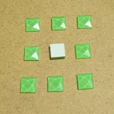 TL 7번 사각 타일비즈 1cm×1cm 초록 100개