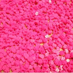 공작블럭 18번 연꽃분홍색 8×8×7 50g 1봉지약270개