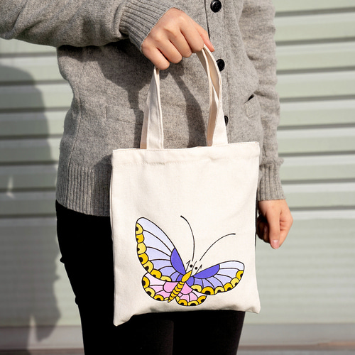 민화샵 미니 에코백 천가방꾸미기 숄더백만들기 컨버스백 가벼운가방