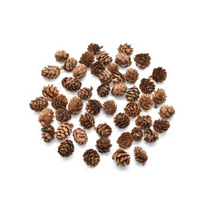 미니 솔방울 (소) 약100g 1봉지 약100개~110개 크기1.5cm~2.5cm