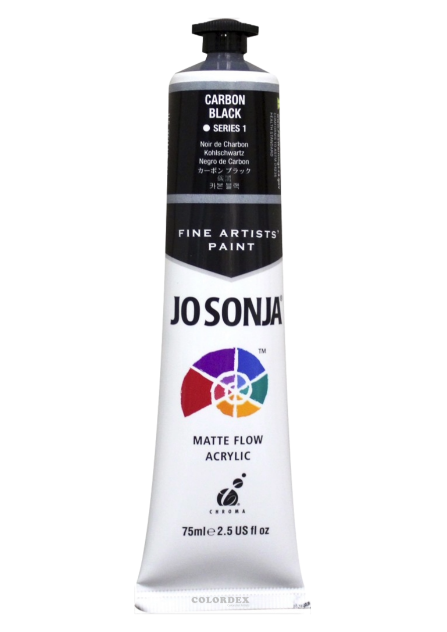 조소냐 아크릴 물감 75ml S1-107번 Carbon Black 카본블랙