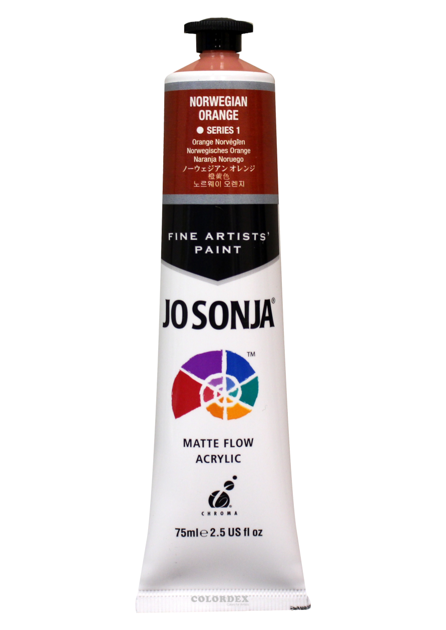 조소냐 아크릴 물감 75ml S1-120번 Norwegian Orange 노르웨이오렌지