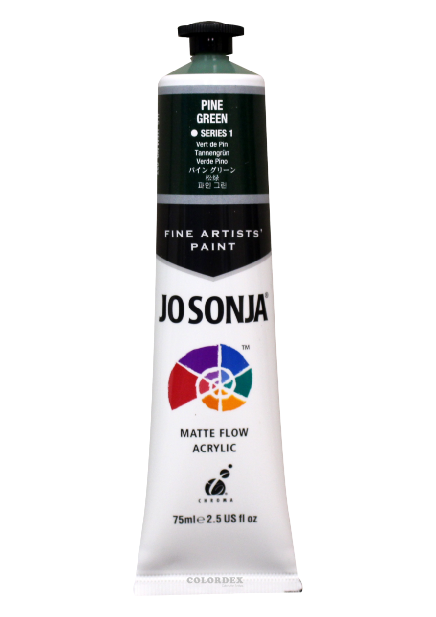 조소냐 아크릴 물감 75ml S1-122번 Pine Green 파인그린