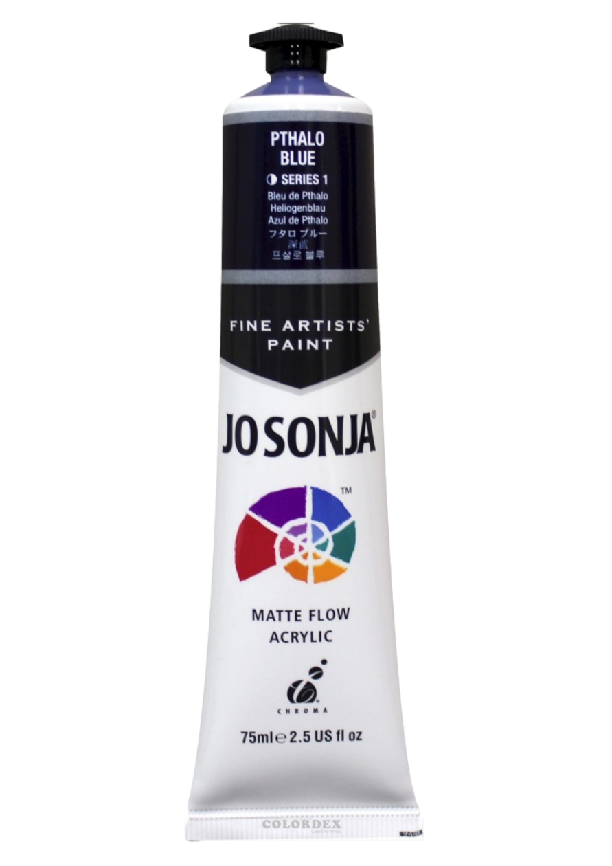 조소냐 아크릴 물감 75ml S1-126번 Pthalo Blue 프살로 블루