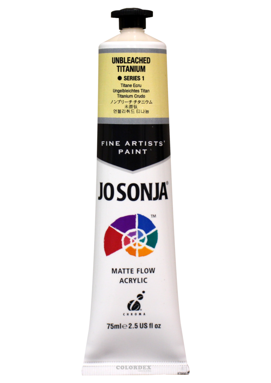 조소냐 아크릴 물감 75ml S1-154번 Unbleached Titanium 언블리취드 티냐늄