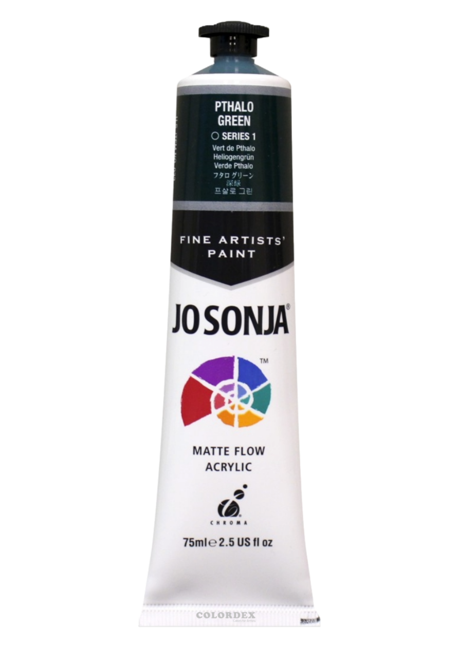 조소냐 아크릴 물감 75ml S1-608번 Pthalo Green 프살로 그린