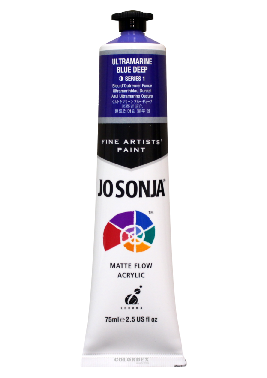 조소냐 아크릴 물감 75ml S1-610번 Ultra Blue Deep 울트러머린 블루 딥