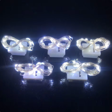 LED 와이어 미니전구 10구 흰색(웜화이트)