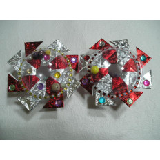 우주선팽이 종이접기 패키지 빨강 초록 2개 1세트