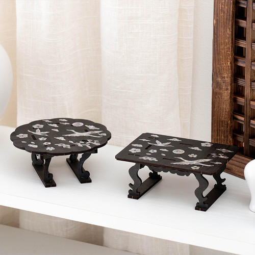 민화샵 [우리나라] 전통 자개 소반 공예 / 2종